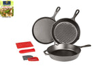 Lodge 10.5 Inch Cast Iron Griddle. Pre-seasoned Round Cast Iron Pan Perfect for Pancakes, Pizzas, and Quesadillas.