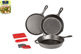 Lodge 10.5 Inch Cast Iron Griddle. Pre-seasoned Round Cast Iron Pan Perfect for Pancakes, Pizzas, and Quesadillas.