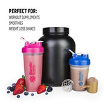 BlenderBottle Classic Loop Top Shaker Bottle, 20-Ounce, Full Color Black