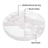sanipoe 360 Rotating Makeup Organizer, DIY Adjustable Makeup Carousel Spinning Holder Storage Rack, Large Capacity Make up Caddy Shelf Cosmetics Organizer Box, Best for Countertop, Black