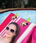 Margarita BocaClips by O2COOL, Beach Towel Holders, Clips, Set of two, Beach, Patio or Pool Accessories, Portable Towel Clips, Chip Clips, Secure Clips, Assorted Styles