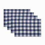 Solino Home 100% Pure Linen Checks Table Runner – Natural & White Check Table Runner – 14 x 72 Inch Runner for Dinner, Indoor and Outdoor Use