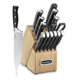 Cuisinart C77WTR-15P Triple Rivet Collection 15-Piece Cutlery Block Set, White