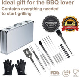 Andcolors Stainless Steel 18 Piece Starter BBQ Grill Toolset