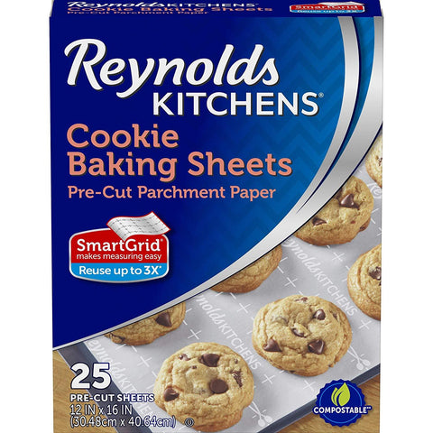 Reynolds Kitchens Non-Stick Baking Parchment Paper Sheets - 12x16 Inch, 22 Sheets