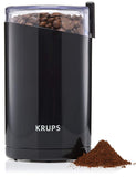 KRUPS F203 Electric Spice and Coffee Grinder with Stainless Steel Blades, 3 oz / 85 g’, Black