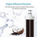 AQUA CREST 3US-PF01 Under Sink Water Filter, Compatible with Filtrete Advanced 3US-PF01, 3US-MAX-F01H, 3US-PF01H, Delta RP78702, Manitowoc K-00337, K-00338 Water Filter (Pack of 2)