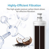 AQUA CREST 3US-PF01 Under Sink Water Filter, Compatible with Filtrete Advanced 3US-PF01, 3US-MAX-F01H, 3US-PF01H, Delta RP78702, Manitowoc K-00337, K-00338 Water Filter (Pack of 2)