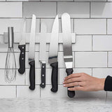 Modern Innovations 10 Inch Stainless Steel Magnetic Knife Bar with Multipurpose Use as Knife Holder, Knife Rack, Knife Strip, Kitchen Utensil Holder, Tool Holder, Art Supply Organizer & Home Organizer