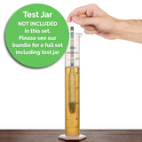 Brewer's Elite Hydrometer - for Home Brew Beer, Wine, Mead and Kombucha - Deluxe Triple Scale Set, Hardcase and Cloth - Specific Gravity ABV Tester