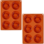 Wilton Non-Stick 6-Cavity Donut Baking Pans, 2-Count
