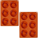 Wilton Non-Stick 6-Cavity Donut Baking Pans, 2-Count