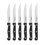 Cuisinart C77TR-6PSK Triple Rivet Collection 6-Piece Steak Knife Set, Black