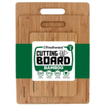 Freshware Bamboo Cutting Board - Wood Chopping Boards for Food Prep, Meat, Vegetables, Fruits, Crackers & Cheese, Set of 3