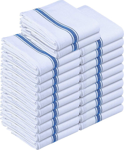 Utopia Towels Kitchen Towels 12 Pack, 15 x 25 Inches Cotton  Dish  Towels, Tea Towels and Bar Towels, Blue