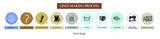 Solino Home 100% Pure Linen Checks Table Runner – Natural & White Check Table Runner – 14 x 72 Inch Runner for Dinner, Indoor and Outdoor Use