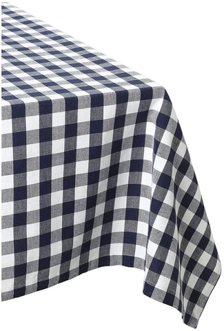 DII Cotton Buffalo Check Table Runner for Family Dinners or Gatherings, Indoor or Outdoor Parties, & Everyday Use (14x72",  Seats 4-6 People), Black & White