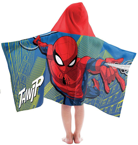 Jay Franco Marvel Spiderman Thwip Kids Bath/Pool/Beach Towel - Super Soft & Absorbent Fade Resistant Cotton Towel, Measures 22 inch x 51 inch (Official Marvel Product)