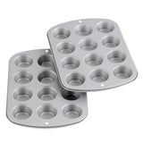 Wilton Recipe Right Non-Stick 6 Cup Jumbo Muffin Pan, Multipack of 2