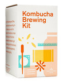 The Kombucha Shop Kombucha Brewing Kit with 1 Gallon Glass Brew Jar, Kombucha SCOBY and Starter Pouch, Temperature Gauge, pH Strips, Loose Leaf Tea and More