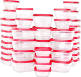 Utopia Kitchen 80 Piece Plastic Food Storage Container Set [40 Container and 40 Lids]