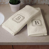 Bath Linens for Home, Office, and Gifts. Hotel Collection 100% USA Made Organic Cotton 2-Piece Wash Cloth Set - White - 13"X13" Super Absorbent