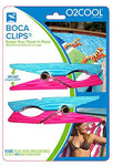 Margarita BocaClips by O2COOL, Beach Towel Holders, Clips, Set of two, Beach, Patio or Pool Accessories, Portable Towel Clips, Chip Clips, Secure Clips, Assorted Styles