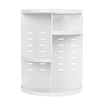 sanipoe 360 Rotating Makeup Organizer, DIY Adjustable Makeup Carousel Spinning Holder Storage Rack, Large Capacity Make up Caddy Shelf Cosmetics Organizer Box, Best for Countertop, Black