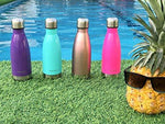 CHILLOUT LIFE Stainless Steel Water Bottle for Kids School: 12 oz Double Wall Insulated Cola Bottle Shape for Cold and Warm Drinks, BPA Free Metal Sports Bottle for Boys, Girls & Women