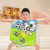 Kids Hooded Beach Bath Towel for Age 2-7 Years - Swim Pool Coverup Poncho Cape Multi-use for Bath/Shower/Pool/Swim 24" x 48" (Butterfly)