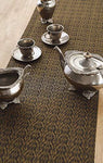 Solino Home 100% Pure Linen Checks Table Runner – Natural & White Check Table Runner – 14 x 72 Inch Runner for Dinner, Indoor and Outdoor Use