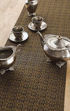 Solino Home 100% Pure Linen Checks Table Runner – Natural & White Check Table Runner – 14 x 72 Inch Runner for Dinner, Indoor and Outdoor Use