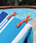 Margarita BocaClips by O2COOL, Beach Towel Holders, Clips, Set of two, Beach, Patio or Pool Accessories, Portable Towel Clips, Chip Clips, Secure Clips, Assorted Styles