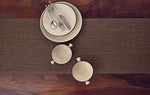 Solino Home 100% Pure Linen Checks Table Runner – Natural & White Check Table Runner – 14 x 72 Inch Runner for Dinner, Indoor and Outdoor Use