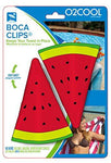 Margarita BocaClips by O2COOL, Beach Towel Holders, Clips, Set of two, Beach, Patio or Pool Accessories, Portable Towel Clips, Chip Clips, Secure Clips, Assorted Styles