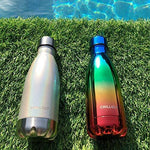 CHILLOUT LIFE Stainless Steel Water Bottle for Kids School: 12 oz Double Wall Insulated Cola Bottle Shape for Cold and Warm Drinks, BPA Free Metal Sports Bottle for Boys, Girls & Women