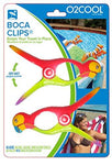 Margarita BocaClips by O2COOL, Beach Towel Holders, Clips, Set of two, Beach, Patio or Pool Accessories, Portable Towel Clips, Chip Clips, Secure Clips, Assorted Styles
