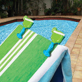 Margarita BocaClips by O2COOL, Beach Towel Holders, Clips, Set of two, Beach, Patio or Pool Accessories, Portable Towel Clips, Chip Clips, Secure Clips, Assorted Styles