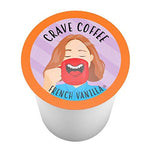 Crave Coffee Flavored Coffee Variety Pack, Compatible with 2.0 K-Cup Brewers, 100 Count