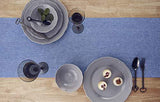 Solino Home 100% Pure Linen Checks Table Runner – Natural & White Check Table Runner – 14 x 72 Inch Runner for Dinner, Indoor and Outdoor Use