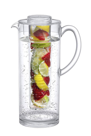 Prodyne FI-3 Fruit Infusion Flavor Pitcher, 2.9 qt clear, 93 oz